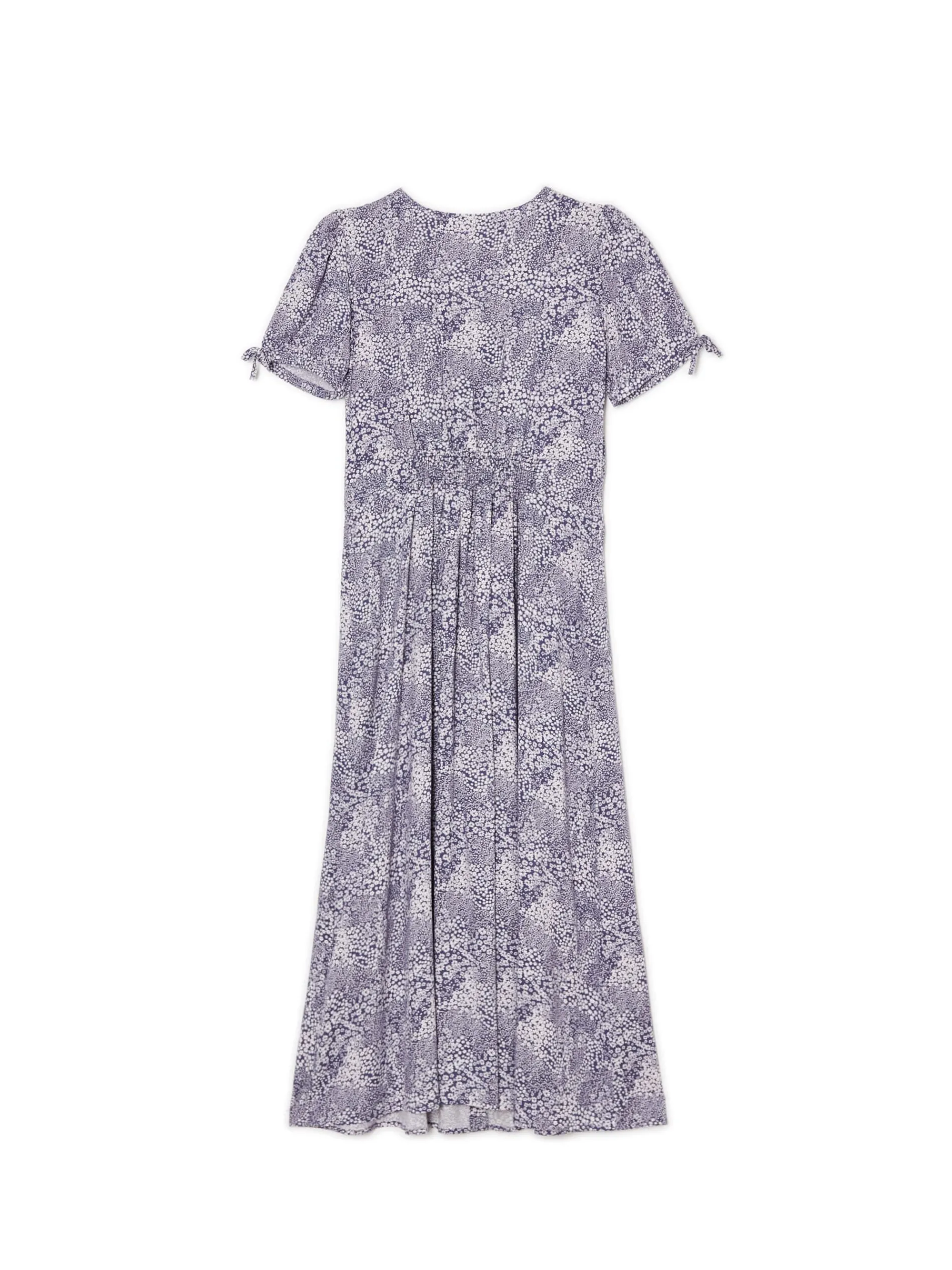 Cropp Sukienki, Kombinezony*Niebieska sukienka midi w kwiaty