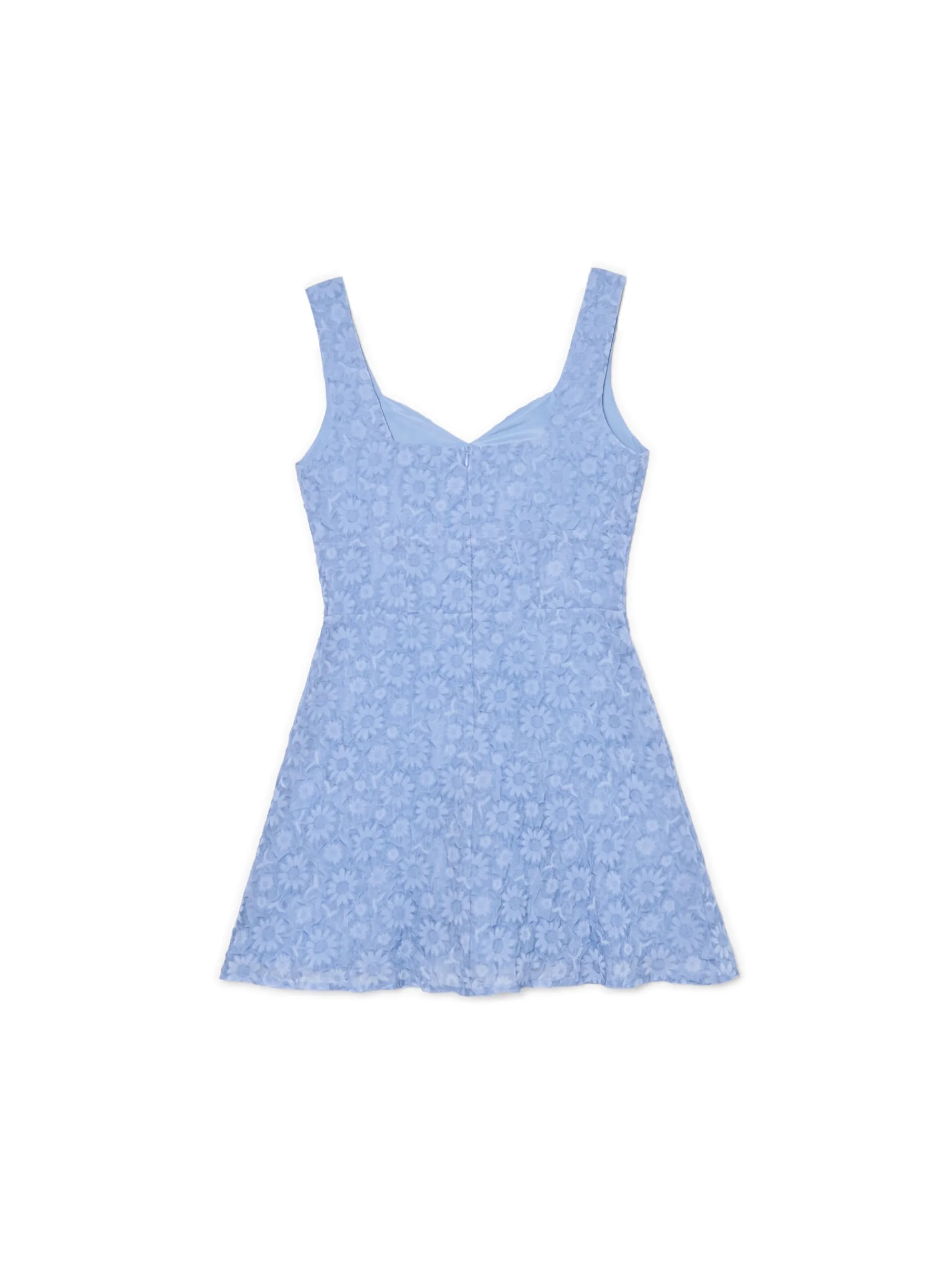 Cropp Sukienki, Kombinezony*Niebieska sukienka mini w kwiaty