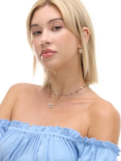 Cropp Sukienki, Kombinezony*Niebieska sukienka mini z krótkimi rękawkami