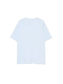 Cropp Koszulki, Topy*Niebieski T-shirt z nadrukiem