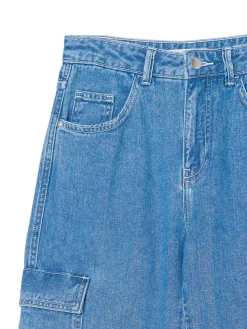 Cropp Jeansy*e jeansowe joggery cargo