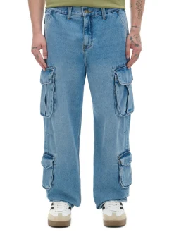 Cropp Jeansy|Baggy*e jeansy baggy z kieszeniami cargo