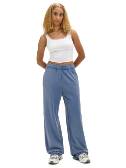 Cropp Spodnie*Niebieskie spodnie wide leg