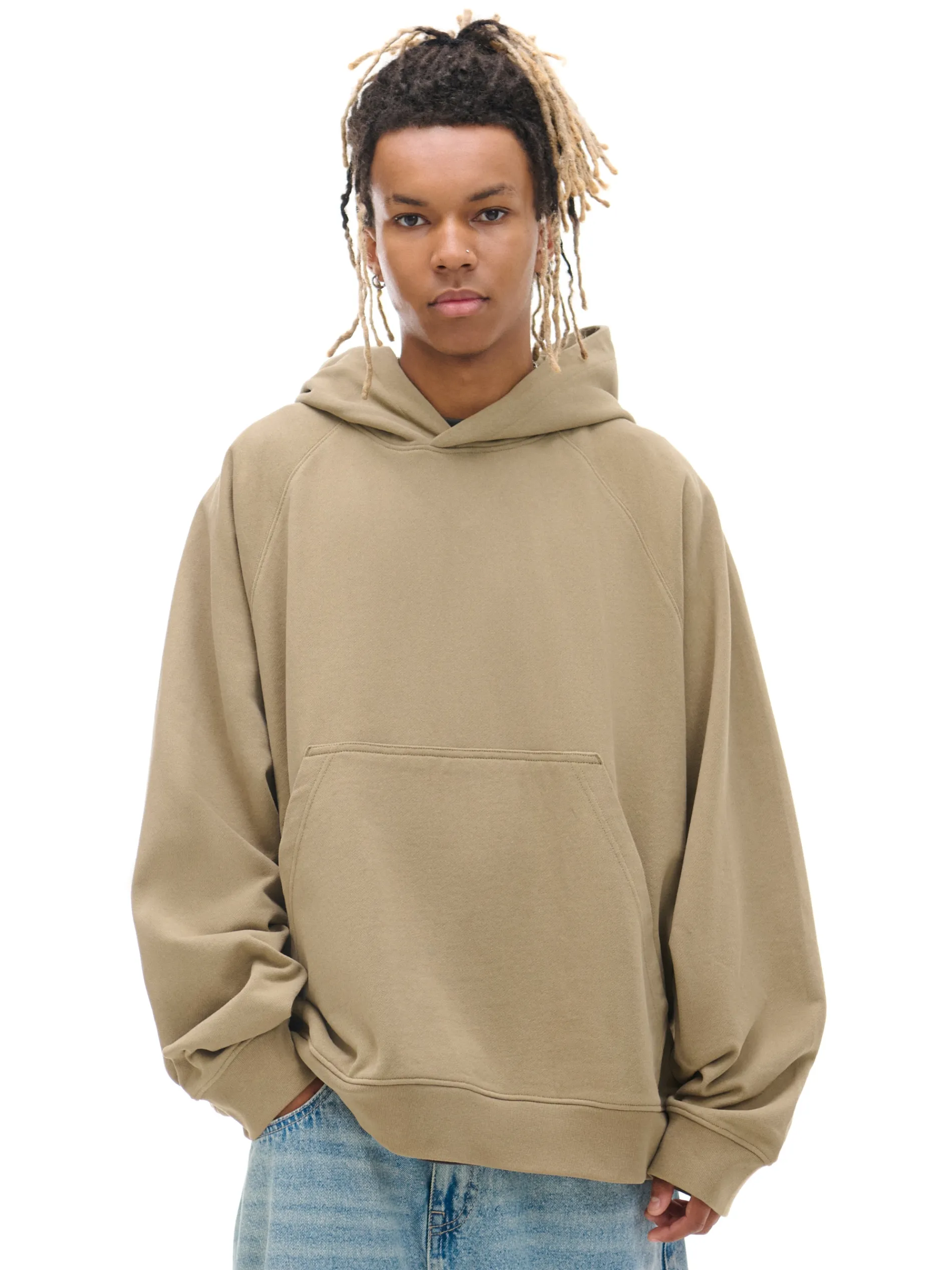 Cropp Bluzy|Sety*Oliwkowa bluza oversize z kapturem