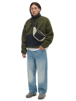 Cropp Bluzy*Oliwkowa bluza sherpa