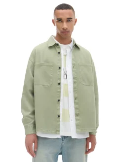 Cropp Denim|Koszule*Oliwkowa koszula z kieszeniami