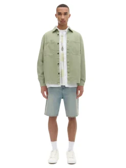 Cropp Denim|Koszule*Oliwkowa koszula z kieszeniami