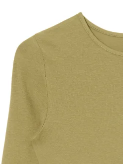 Cropp Koszulki, Topy*Oliwkowa koszulka z długim rękawem