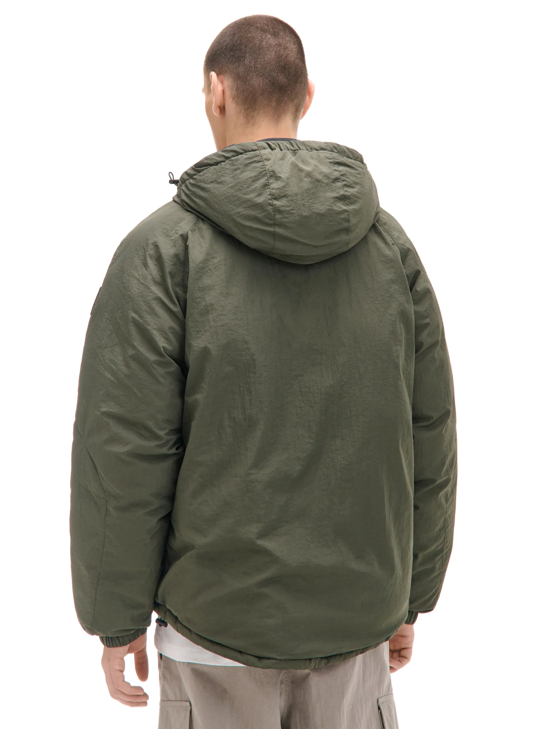 Cropp Kurtki Zimowe|Kurtki, Płaszcze*Oliwkowa kurtka z kapturem