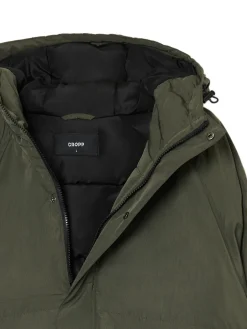 Cropp Kurtki Zimowe|Kurtki, Płaszcze*Oliwkowa kurtka z kapturem