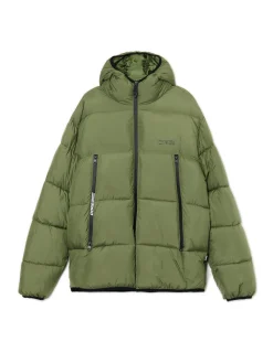 Cropp Kurtki Zimowe|Kurtki, Płaszcze*Oliwkowa pikowana kurtka puffer