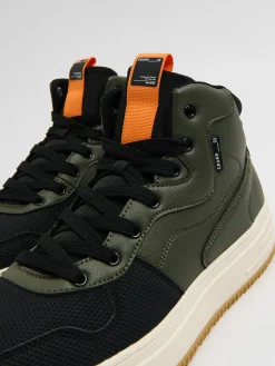 Cropp Sneakersy|Za Kostkę*Oliwkowe sneakersy na solidnej podeszwie