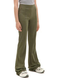 Cropp Spodnie*Oliwkowe spodnie flare