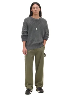 Cropp Baggy|Spodnie*Oliwkowe spodnie wide leg