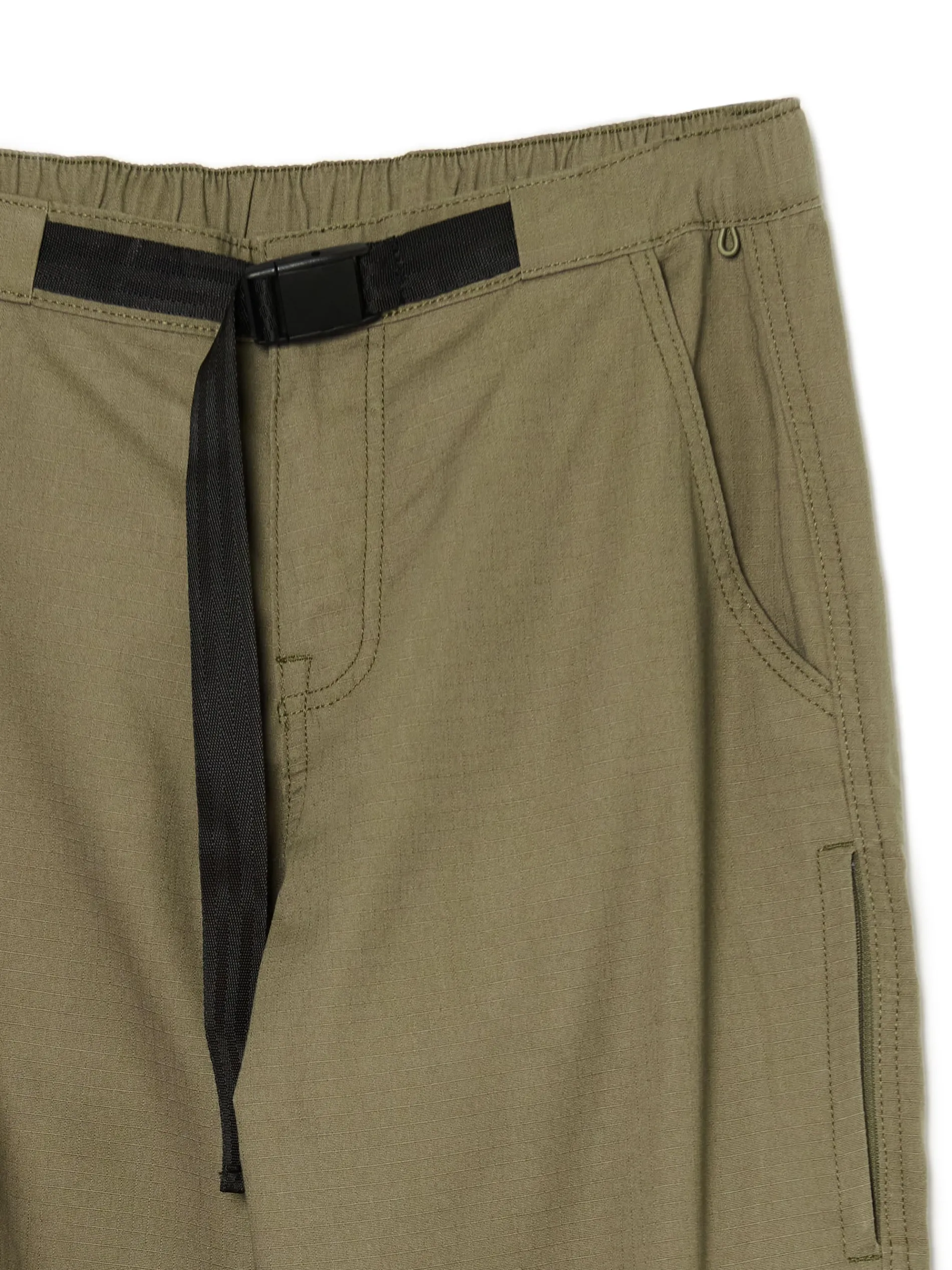 Cropp Spodnie*Oliwkowe spodnie z paskiem