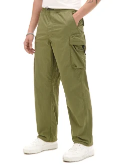 Cropp Spodnie*Oliwkowe spodnie z regulacją