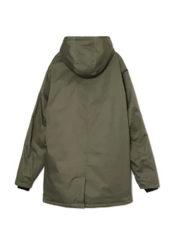 Cropp Kurtki Zimowe|Kurtki, Płaszcze*Oliwkowy płaszcz z kapturem