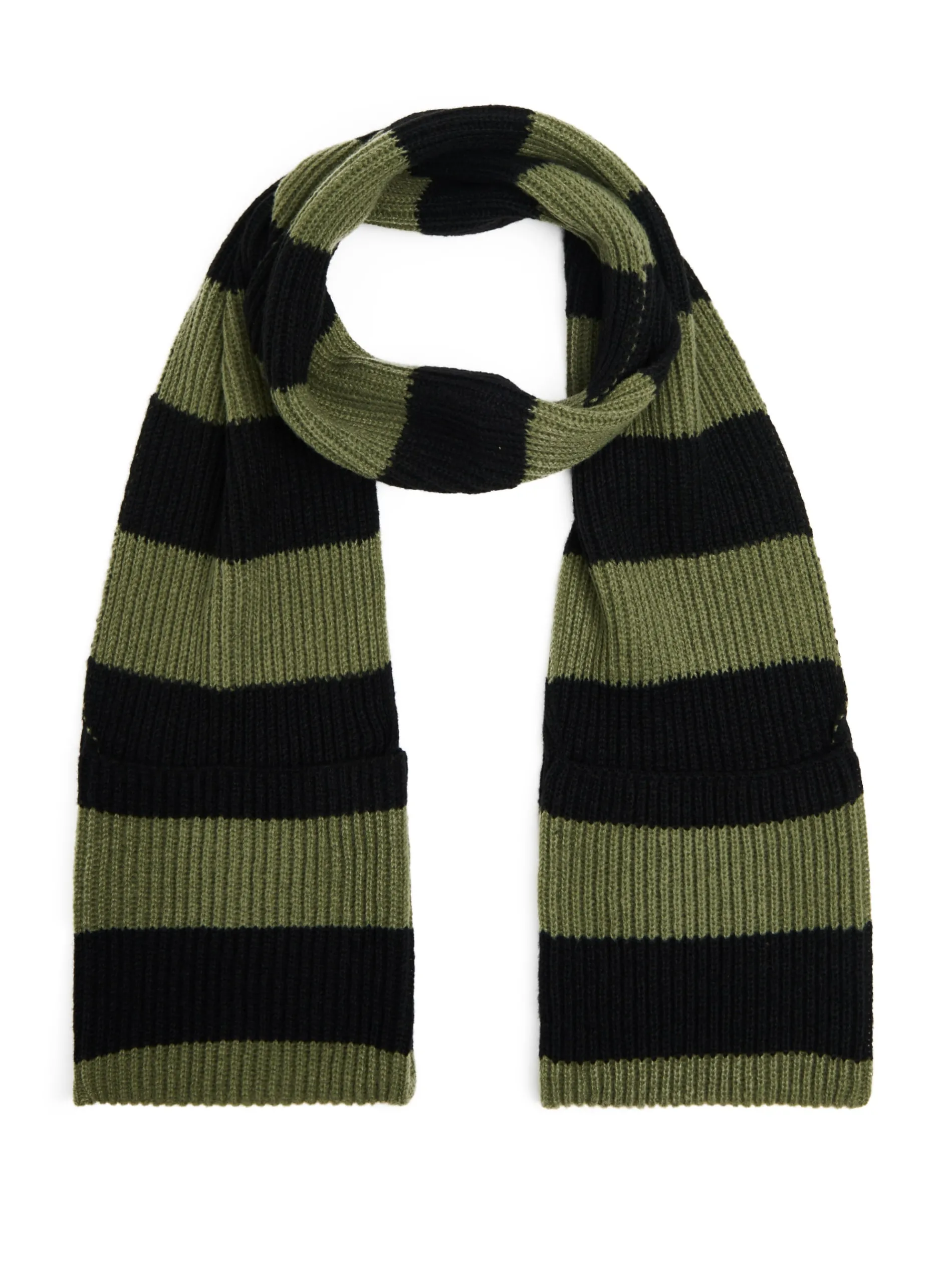 Cropp Szaliki*Oliwkowy szalik z kieszeniami