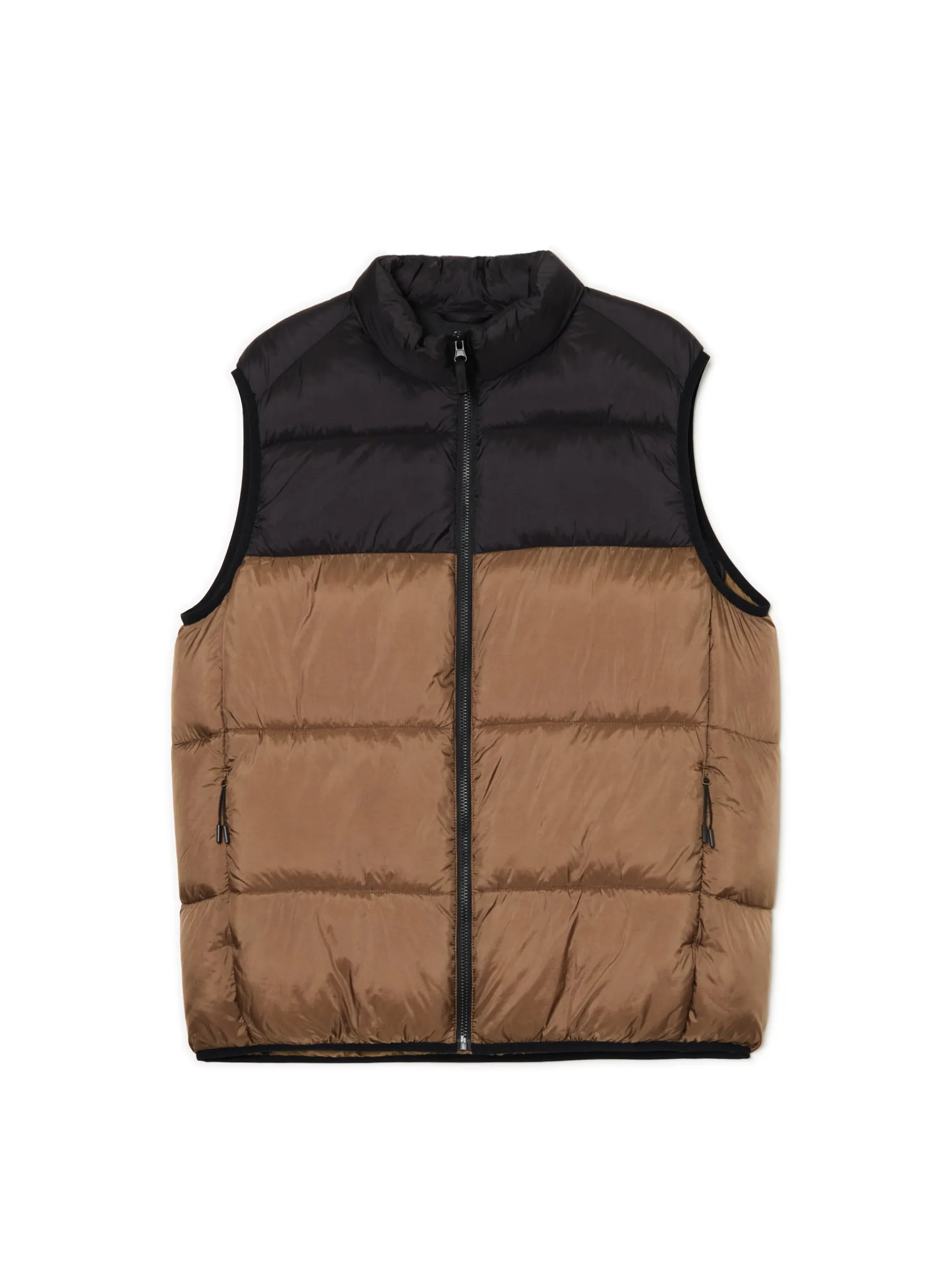 Cropp Kurtki, Płaszcze*Pikowana brązowa kamizelka