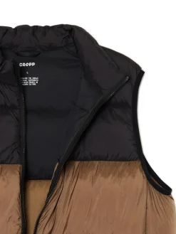 Cropp Kurtki, Płaszcze*Pikowana brązowa kamizelka