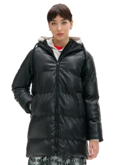 Cropp Kurtki, Płaszcze*Pikowany płaszcz ze sztucznej skóry