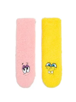 Cropp Cozy|Skarpety, Rajstopy*Pluszowe skarpetki SpongeBob-Patryk