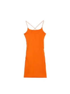 Cropp Sukienki, Kombinezony*Pomarańczowa sukienka mini