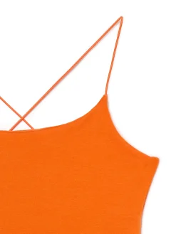 Cropp Sukienki, Kombinezony*Pomarańczowa sukienka mini