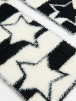 Cropp Szaliki*Puchaty szalik z motywem gwiazdy