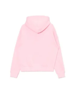 Cropp Bluzy*Różowa bluza z kapturem i nadrukiem