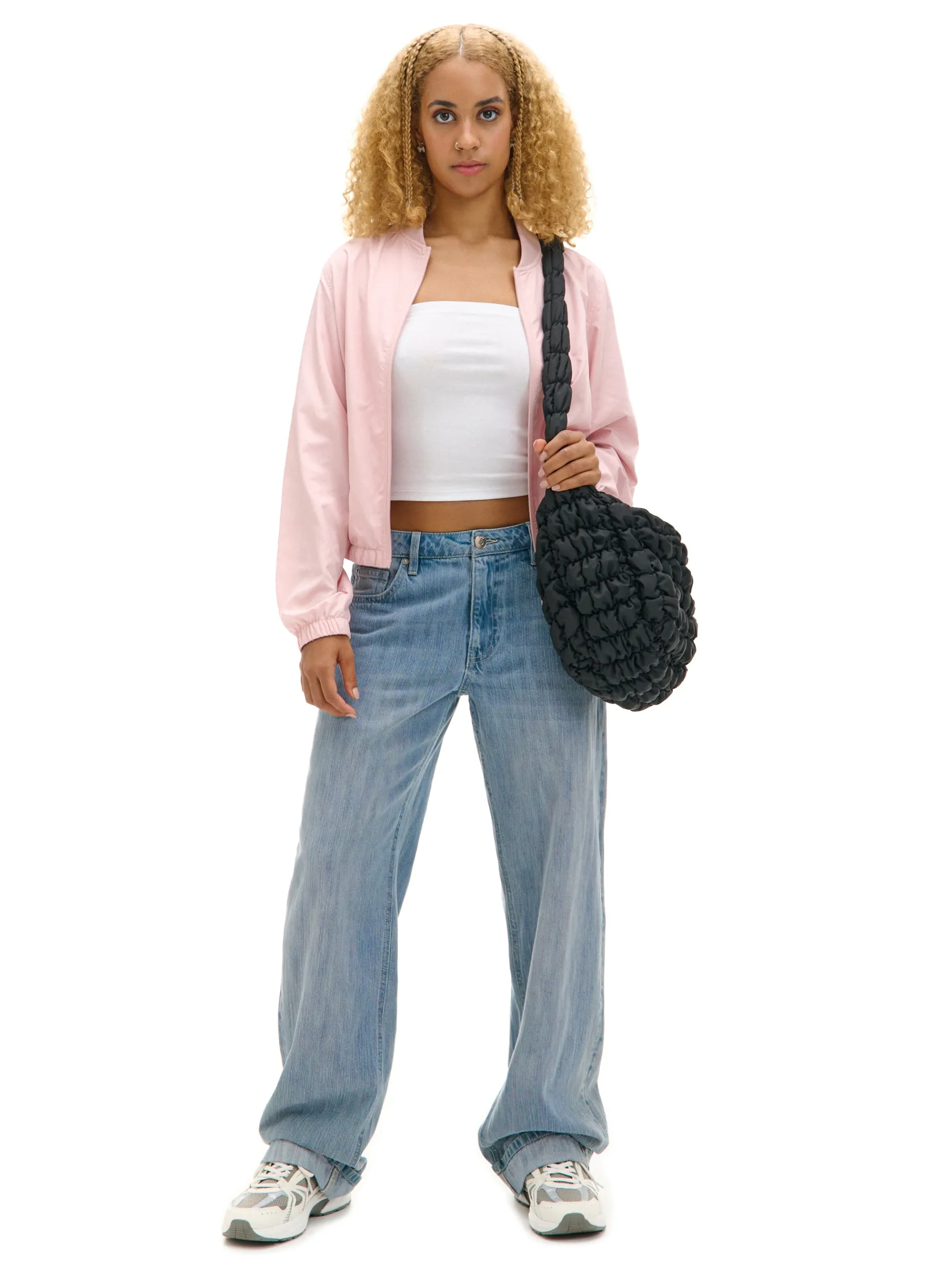 Cropp Kurtki, Płaszcze*Różowa kurtka bomberka