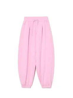 Cropp Spodnie*Różowe joggery z wysokim stanem