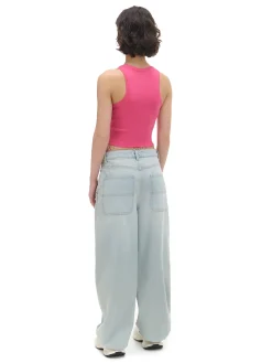 Cropp Koszulki, Topy*Różowy top z motylem