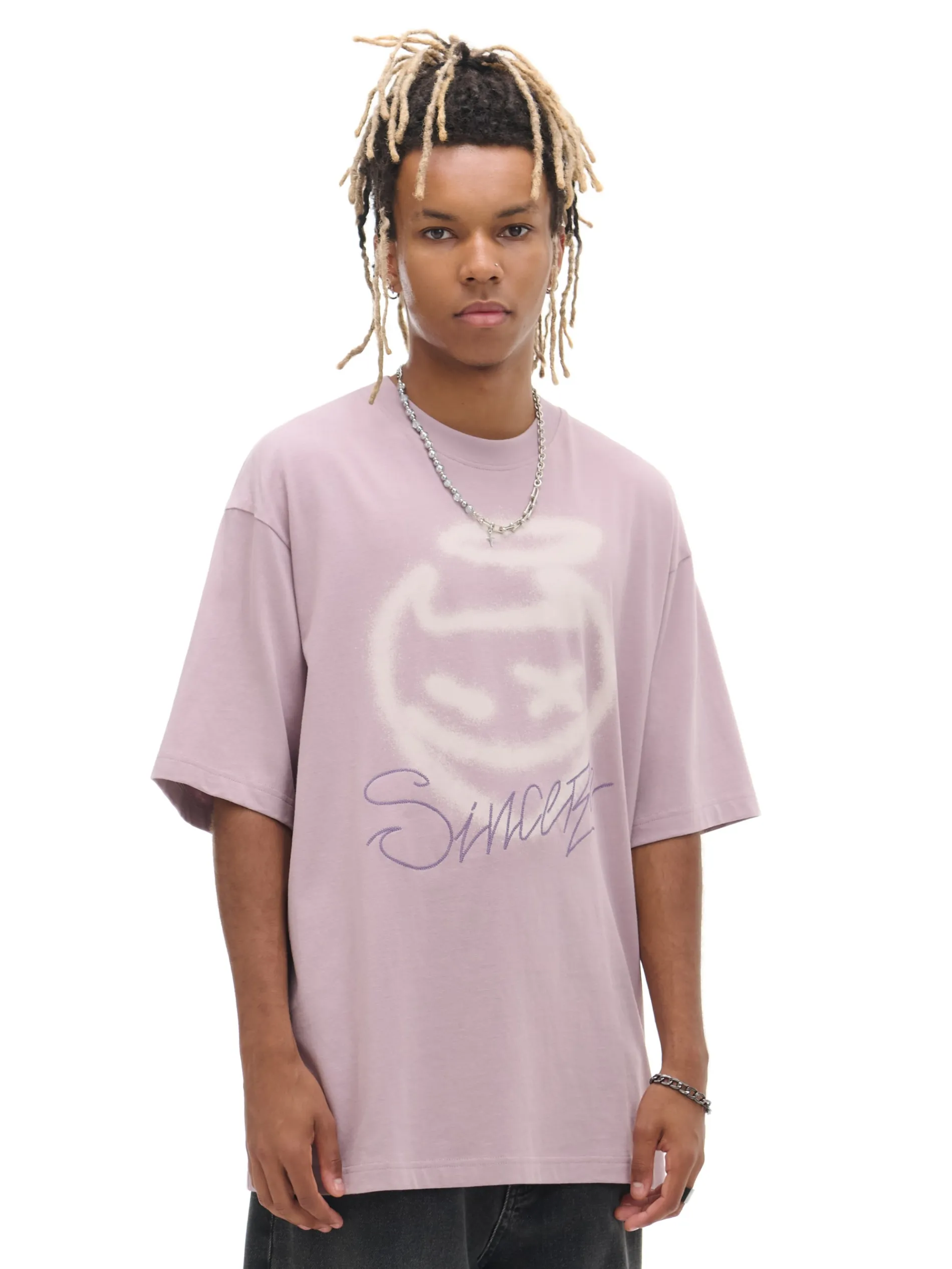 Cropp Koszulki*Różowy T-shirt z nadrukiem