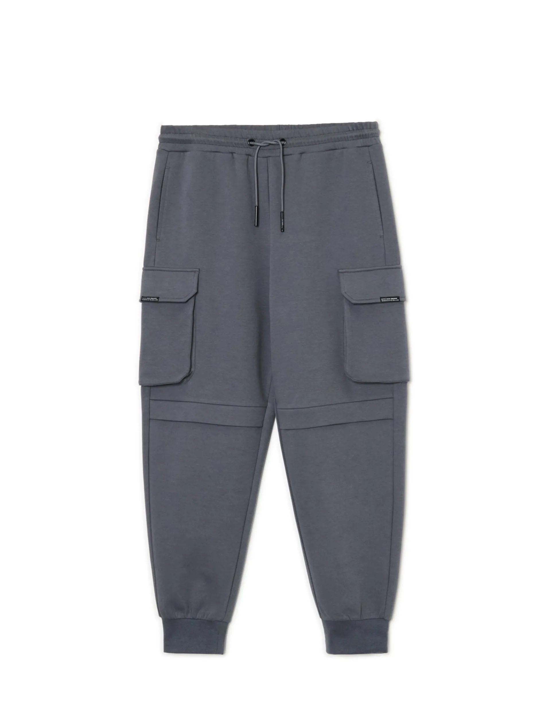 Cropp Spodnie*Solidne dresowe joggery regular z kieszeniami