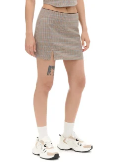 Cropp Spódnice|Sety*Spódnica mini w kratę z wiskozą