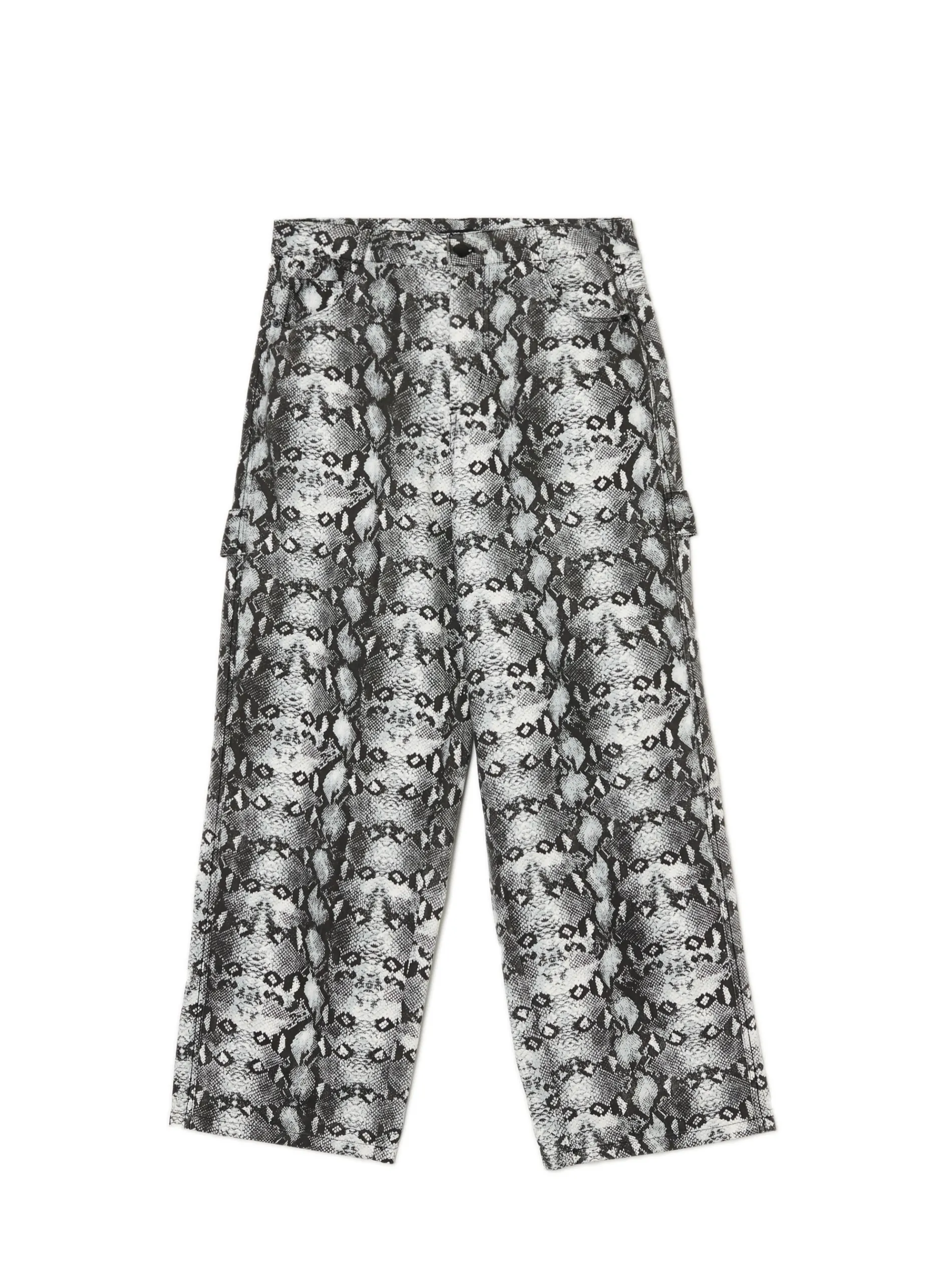 Cropp Spodnie*Spodnie baggy z wężowym motywem