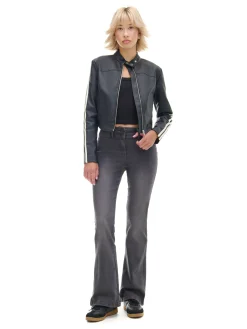 Cropp Spodnie*Spodnie flare z efektem sprania