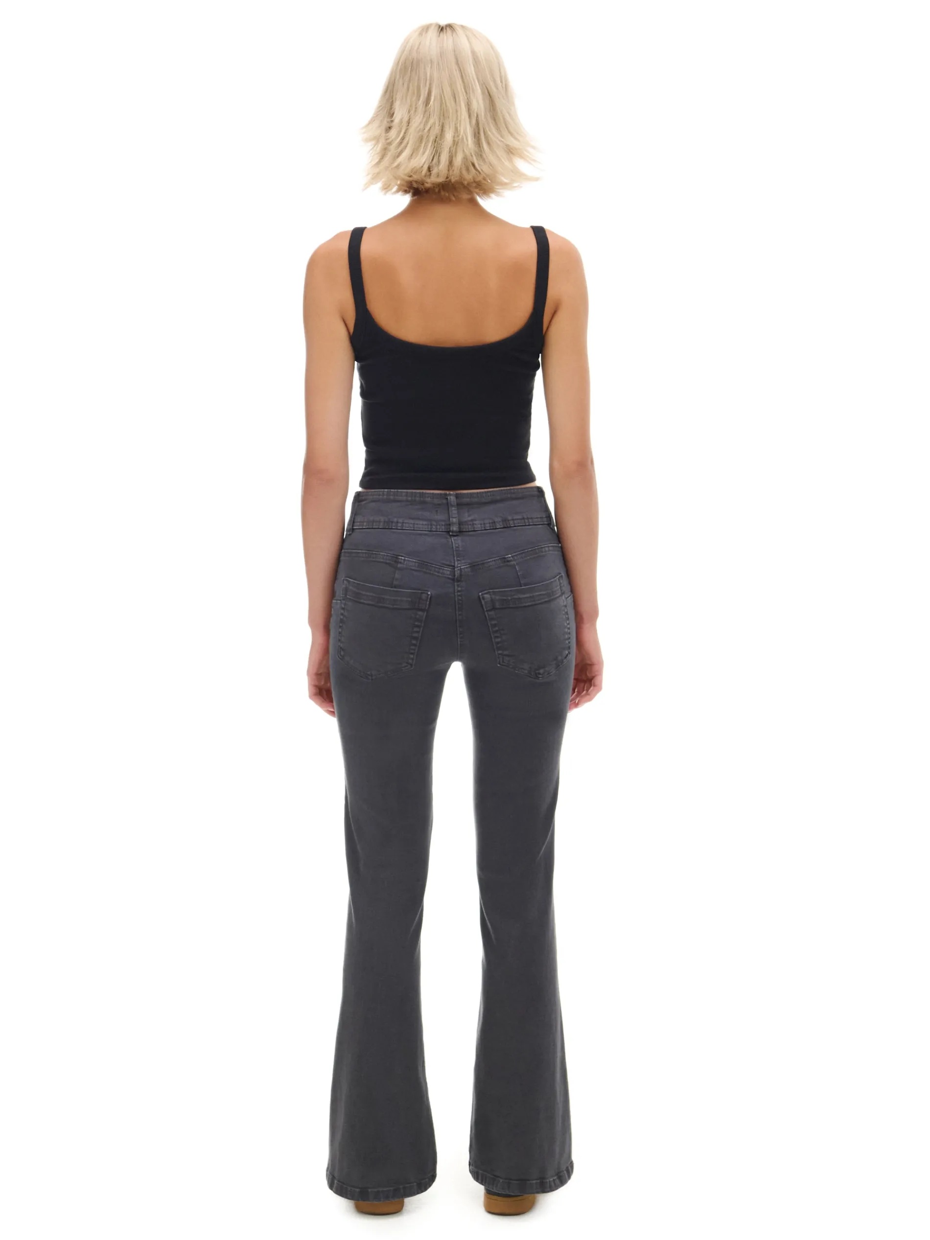 Cropp Spodnie*Spodnie flare z efektem sprania