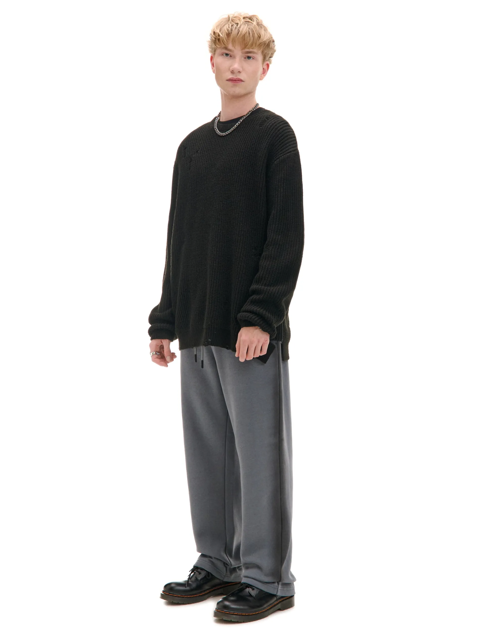 Cropp Baggy|Spodnie*Spodnie loose z lampasami