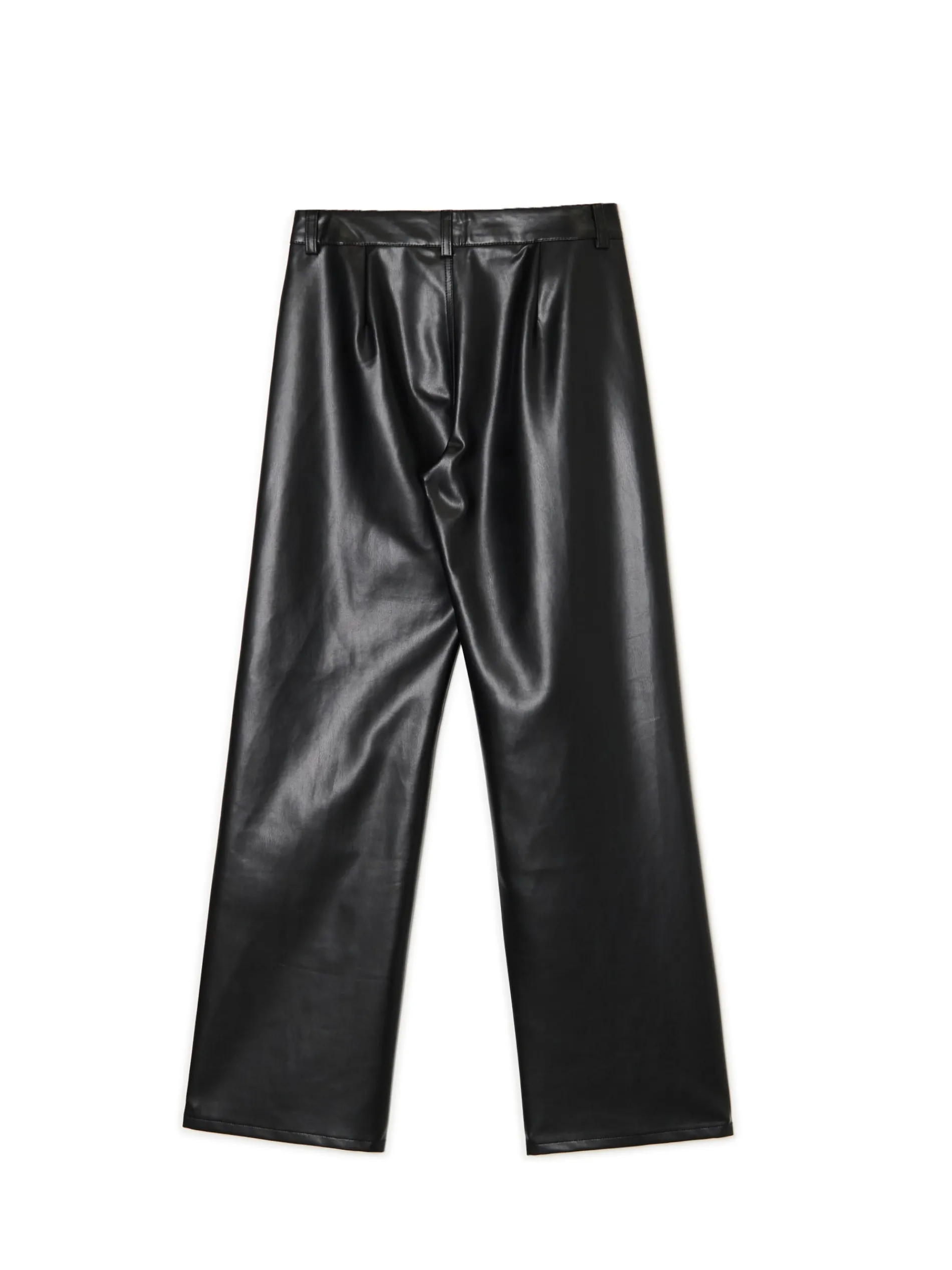 Cropp Spodnie*Spodnie straight z imitacji skóry