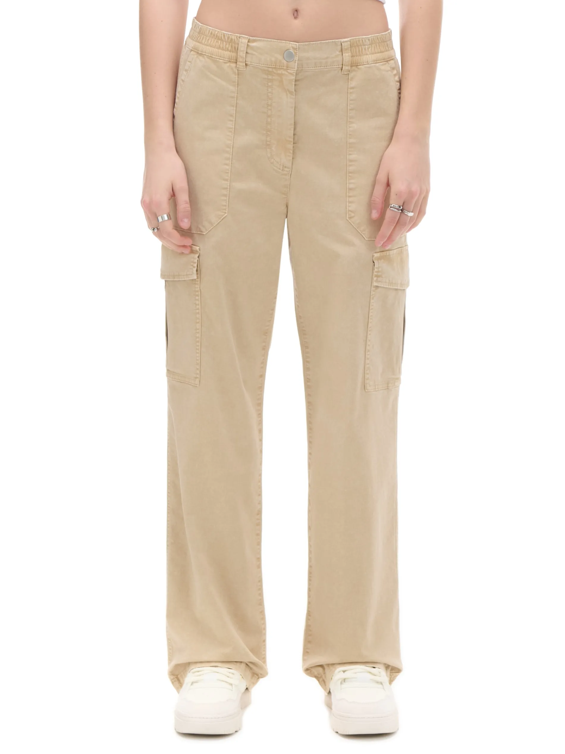 Cropp Spodnie*Spodnie straight z kieszeniami cargo