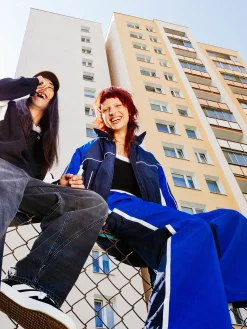 Cropp Spodnie|Sety*Spodnie wide leg z lampasami