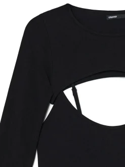 Cropp Sukienki, Kombinezony*Sukienka maxi z dodatkowymi rękawami