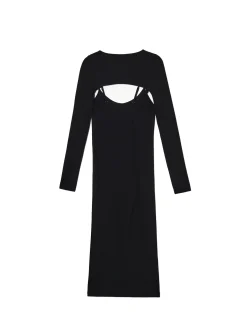 Cropp Sukienki, Kombinezony*Sukienka maxi z dodatkowymi rękawami