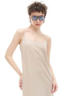 Cropp Sukienki, Kombinezony*Sukienka midi z wiskozy i lnu