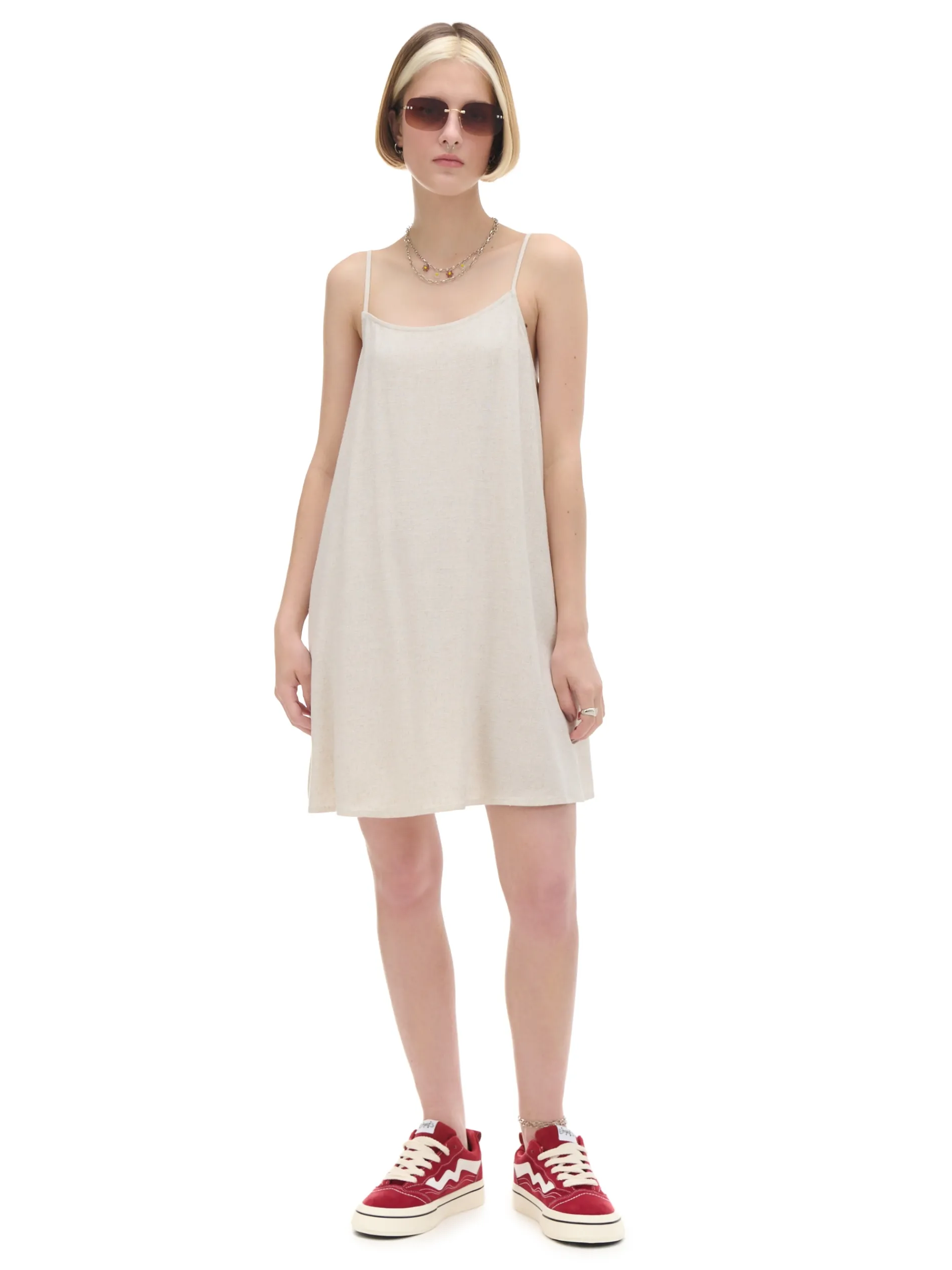 Cropp Sukienki, Kombinezony*Sukienka mini w rustykalnym stylu