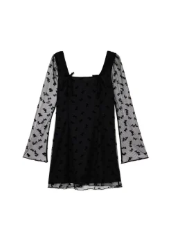 Cropp Sukienki, Kombinezony*Sukienka mini z dekoracyjną siateczką