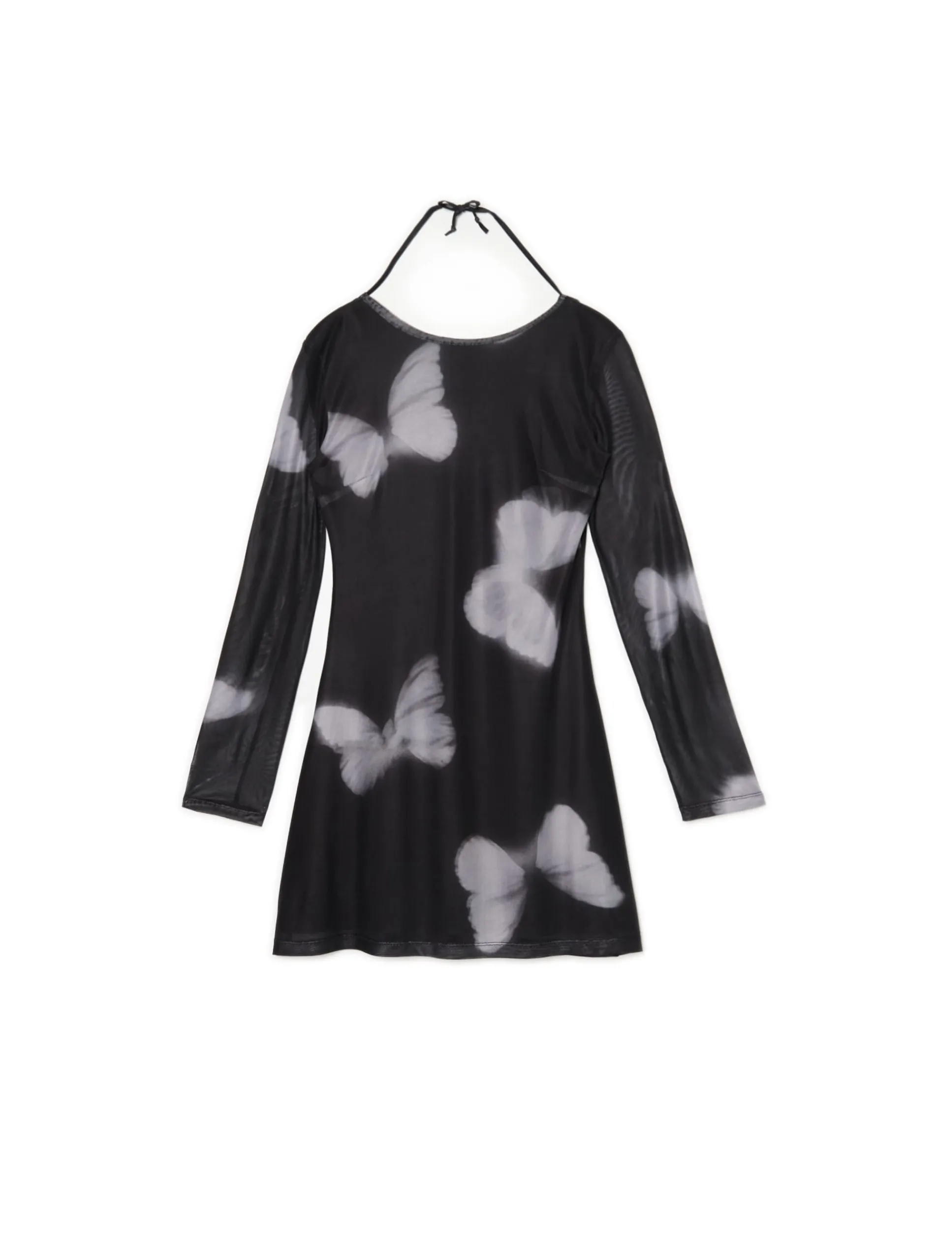 Cropp Sukienki, Kombinezony*Sukienka mini z siateczkowymi panelami