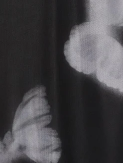 Cropp Sukienki, Kombinezony*Sukienka mini z siateczkowymi panelami